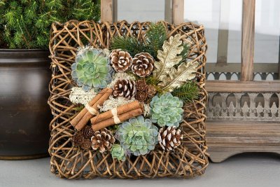 Tallkotte Brun/vit trådad 1-pack