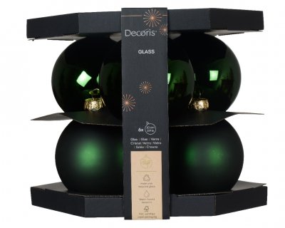 Julkula 10cm Mörkgrön 6-pack
