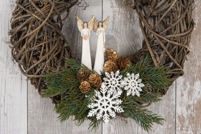 Lärkkotte Guld knippe på tråd 3st