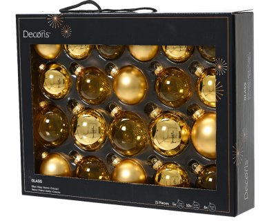 Julkula Mix Guld 7cm 21-pack