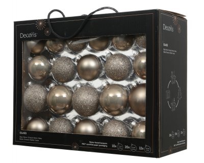 Julkula 5-7cm Beige Mix 42-pack Smokey Pearl