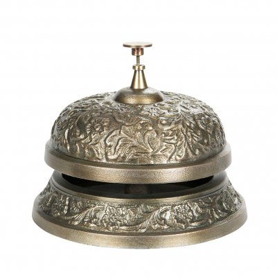 Ringklocka Antik Mässing 14x10cm