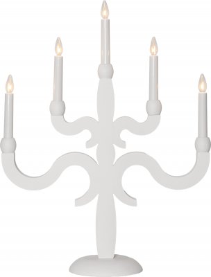 Ljusstake Canna Vit 55x43x15cm