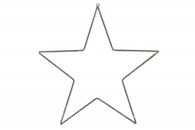 Stjärna Stomme Metall Brun 38cm