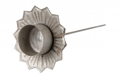 Värmeljushållare Silver 9x4x25cm
