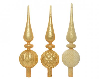Julgranstopp 8x31cm Guld Mix
