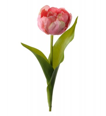 Tulpan Dubbel Rosa 36cm, Konstgjord