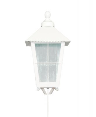 Gravlykta på pinne Vit