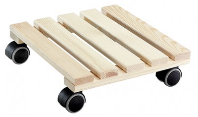 Rullvagn Paletti Natur 29x29cm