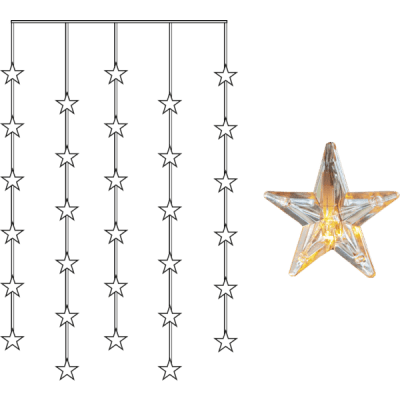 Ljusgardin Star 90x120cm
