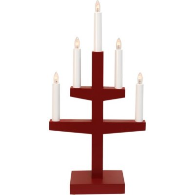 Ljusstake Trapp Röd 24x46x9cm
