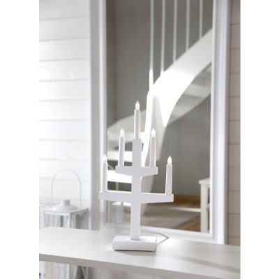Ljusstake Trapp Vit 24x46x9cm
