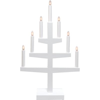 Ljusstake Trapp Vit 34x54x9cm