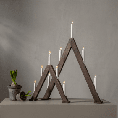 Ljusstake Albo Brun 34x41x6cm
