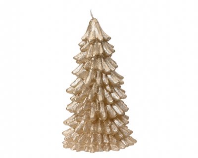 Ljus Gran Champagne 10x10x17,5cm