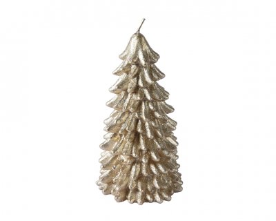 Ljus Gran Champagne 10x10x17,5cm