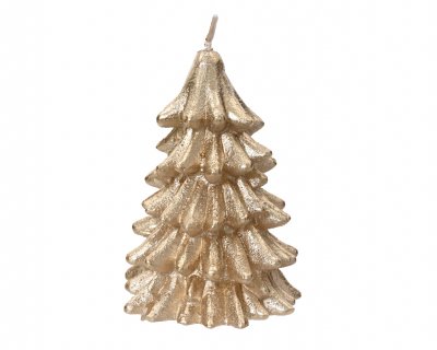 Ljus Gran Champagne 8,5x8,5x10,5cm