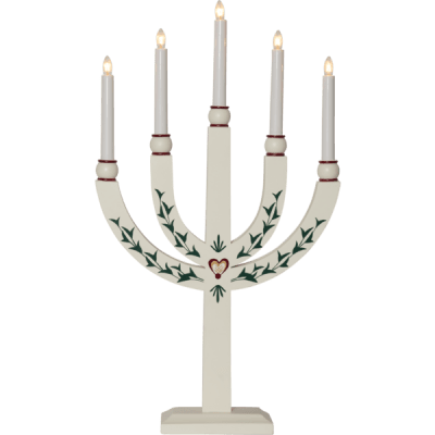 Ljusstake Elias Tradition Vit 35x61x9cm