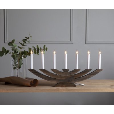 Ljusstake Navida Brun 60x30x5,5cm