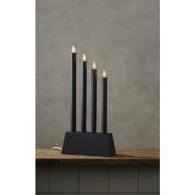 Ljusstake Quattro Grafit 27x55x9cm