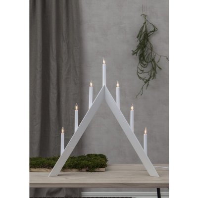 Ljusstake Arrow Vit 60x64,5x7cm
