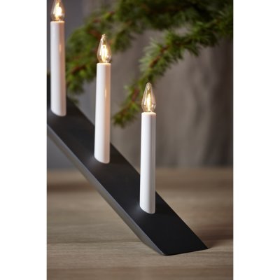 Ljusstake Arrow Grå 60x64,5x7cm