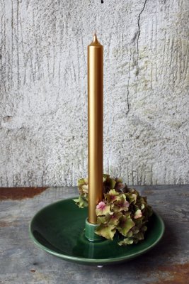 Ljusstake Grön 20x4cm