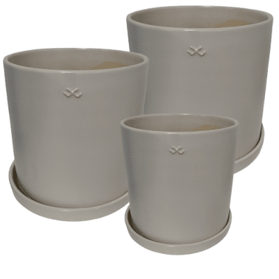 Kruka Mattvit med Fat