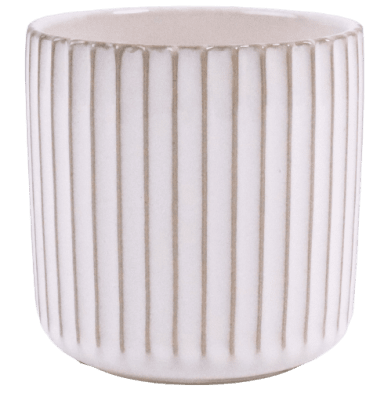 Kruka med ränder 13x14cm