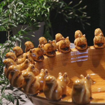 Keramikskål Gul 36x13cm