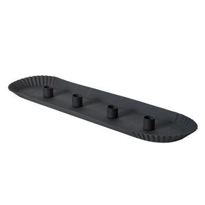 Adventsljusstake Sturkö Svart 49x14x2,5cm