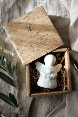 Tacksamhetsängel i gåvobox