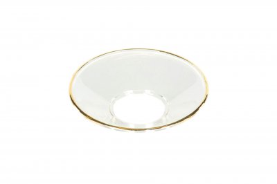 Ljusmanschett Klar/Guld 6,5cm