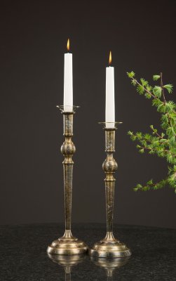 Ljusmanschett Klar/Guld 6,5cm