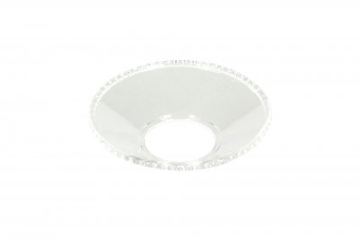 Ljusmanschett Vågig Klar 6,5cm