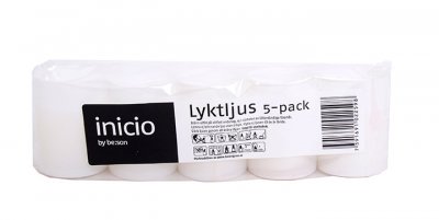Lyktljus Vit 14h 5-pack