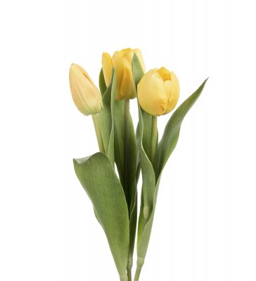 Tulpan Gul Mix 36cm 3-pack, Konstgjord