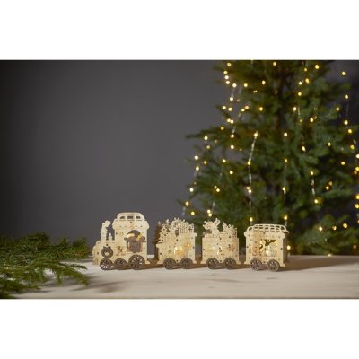 Ljusstake Yuletide Natur 54x12,5x8cm