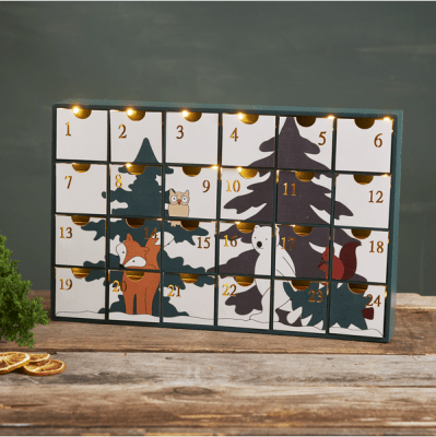 Adventskalender Forest Friends 38x24,5x7cm