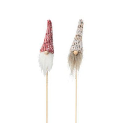 Tomte Sticks Mix Röd / Beige 9+22cm