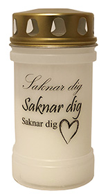 Gravljus med lock Saknar dig 48h