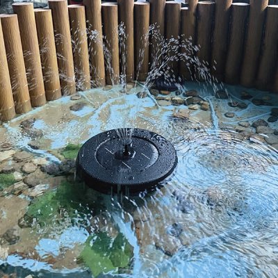 Solcellspump Flytande Fontän