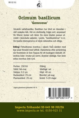 Basilika, Storbladig, 'Genovese'