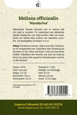 Citronmeliss, Mandarina