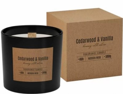 Doftljus Aura Cederträ & Vanilj 40h
