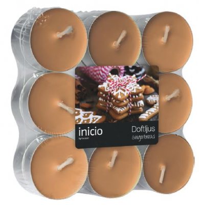 Doftvärmeljus 4h Gingerbread 18-pack