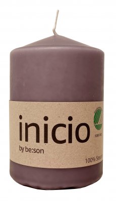 Blockljus 67x100mm Lavendel