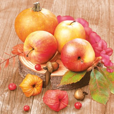 Servetter 3-lags 33x33cm 20-pack Autumn Apples