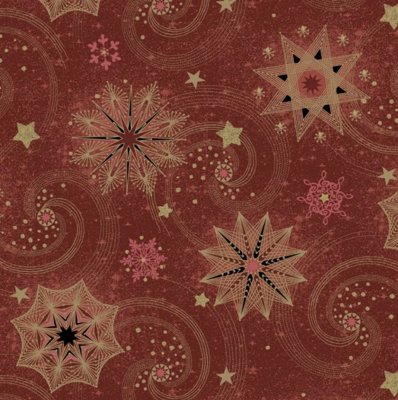 Servetter 3-lags 33x33cm 20-pack Gold & Red Stars