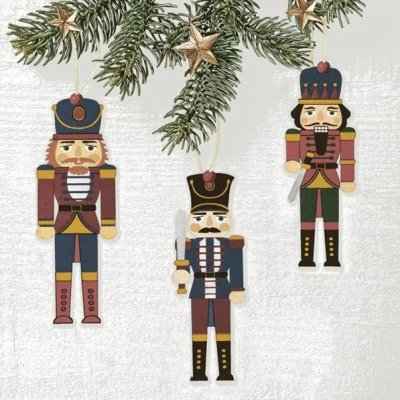 Servetter 3-lags 33x33cm 20-pack Wooden Nutcrackers